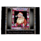 サンタウィンクエレガントクリスマスラージ ラージペーパーバッグ (裏面)