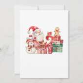 サンタウィンターギンガーブレッドクリスマスパーティー 招待状 (裏面)