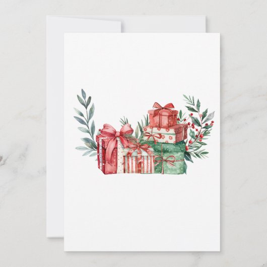 サンタウィンタークリスマスパーティー 招待状 (裏面)