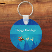 サンタウィンターシーンキーチェーン キーホルダー (正面)