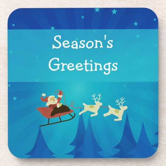 サンタウィンターシーンコースターセット コースター (正面)