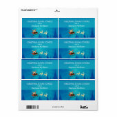 サンタウィンターシーンホリデーベーキングラベル ラベル (フルシート)