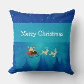 サンタウィンターシーン枕 クッション (正面)