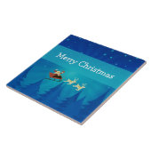 サンタウィンターシーン装飾タイル タイル (側面)