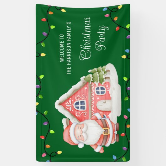 サンタウィンディハウスラカラフルイズクリスマス 横断幕 (縦)