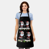 サンタウェイトリフティングクリスマスフィットネスジムデッドリフト エプロン (着用した状態)