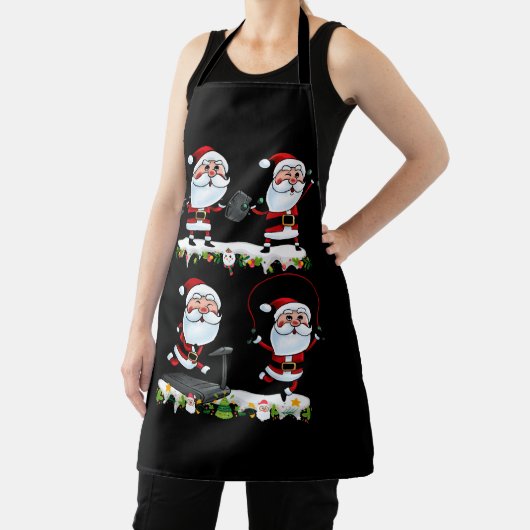 サンタウェイトリフティングクリスマスフィットネスジムデッドリフト エプロン (インサイチュ)