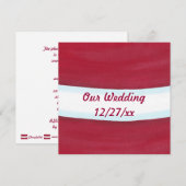 サンタウエストクリスマス結婚式招待状 招待状 (正面/裏面)