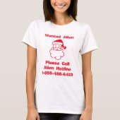 サンタウォンテッドエイリアン Tシャツ (正面)