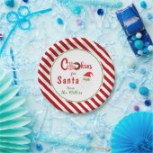 サンタウォーター用かわいいクッキー ペーパープレート (パーティー)