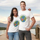 サンタウォーパーソナライズされたカラー家族クリスマス Tシャツ