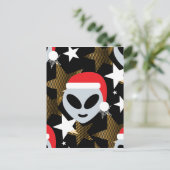 サンタエイリアン絵文字 シーズンポストカード (スタンド正面)