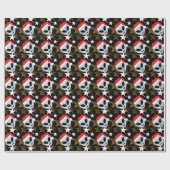 サンタエイリアン絵文字 ラッピングペーパー (フラット)