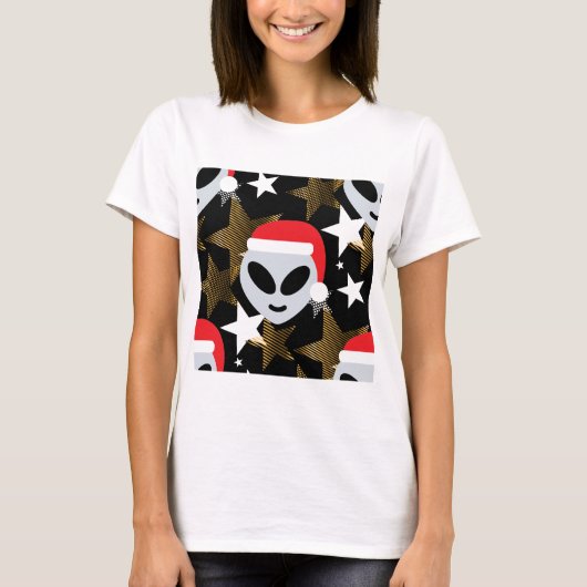 サンタエイリアン絵文字 Tシャツ (正面)