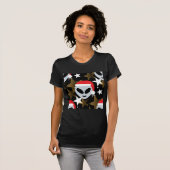 サンタエイリアン絵文字 Tシャツ (正面フル)