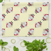 サンタエッグクリスマス キッチンタオル (折り畳み)