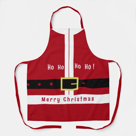 サンタエプロンおもしろいクリスマスプレゼント エプロン (正面)