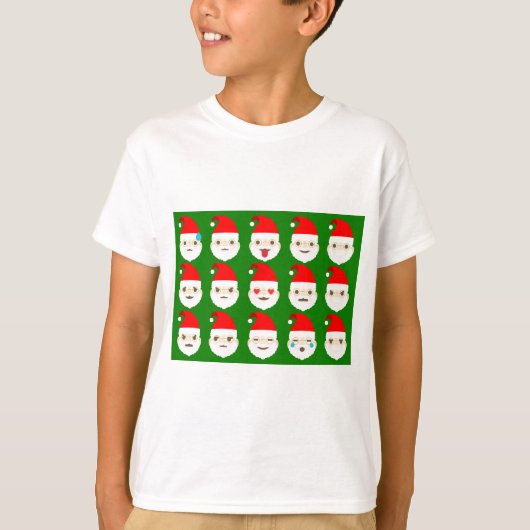 サンタエモジ絵文字 Tシャツ (正面)