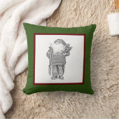 サンタエレガントインフェスティバルセーターHoliday Sketch クッション (ブランケット)