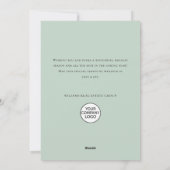 サンタエレガントクロースのクリスマス企業の鹿 シーズンカード (裏面)