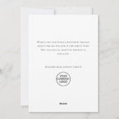 サンタエレガントクロースのクリスマス企業の鹿 シーズンカード (裏面)