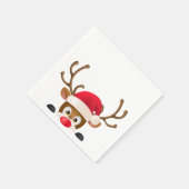 サンタエレガントハットのトナカイ | ナプキン スタンダードカクテルナプキン (角)