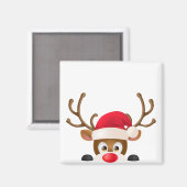 サンタエレガントハットのトナカイ |マグネット マグネット (正面/裏面)