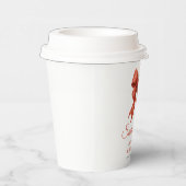 サンタエレガントベビーシャワーレッドボウクリスマス 紙コップ (右)