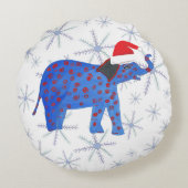サンタエレファントラウンドスロークッション ラウンドクッション (裏面)