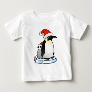 サンタエンペペンギン ベビーTシャツ