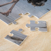 サンタオおもしろいストリッチのクリスマス雪 ジグソーパズル (側面)