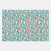 サンタオッタクリスマスラッピング紙 ラッピングペーパーシート (正面3)