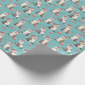 サンタオッタクリスマスラッピング紙 ラッピングペーパー (角)