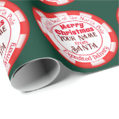 サンタオフィシャルシールのメリークリスマス ラッピングペーパー (ロールコーナー)