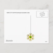 サンタオブザ格言ブルーウィンターホリデークリスマス シーズンポストカード (裏面)