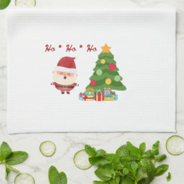 サンタオンのクリスマスツリー キッチンタオル