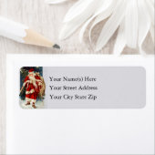 サンタオンオールドカントリーレーンヴィンテージクリスマス ラベル (インサイチュ)