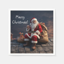 サンタオンクリスマスイブ スタンダードカクテルナプキン