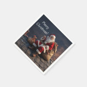 サンタオンクリスマスイブ スタンダードカクテルナプキン (角)