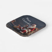 サンタオンクリスマスイブ ペーパープレート (傾斜あり)