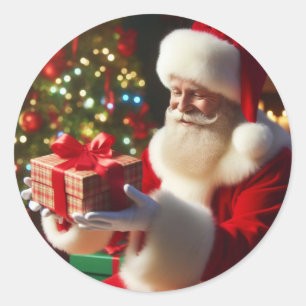 サンタオンクリスマスイブ ラウンドシール