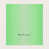 サンタオンクリスマストレインキャンディホイールレターグリーン 名刺 (内部フラット)