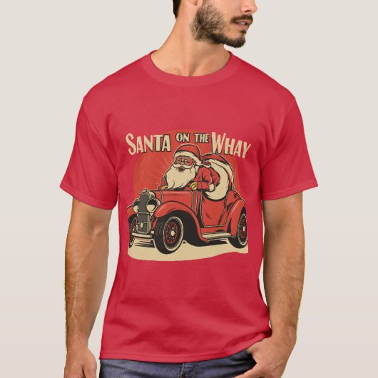 サンタオンザウェイ Tシャツ (正面)