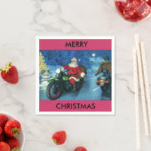 サンタオンザオートバイ紙ナプキン スタンダードカクテルナプキン (インサイチュ)