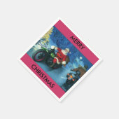 サンタオンザオートバイ紙ナプキン スタンダードカクテルナプキン (角)