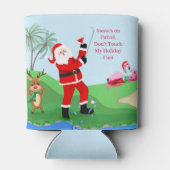 サンタオンザゴルフコースとカクテルクリスマスおもしろい 缶クーラー (裏面)