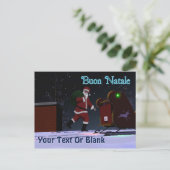 サンタオンザルーフ – Buon Natale シーズンポストカード (スタンド正面)