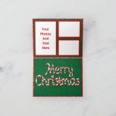 サンタオンジョイキャンディキャンセハーフフォールドカード カード (内部)