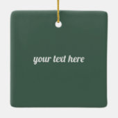 サンタオンバイクパーソナライズされた セラミックオーナメント (裏面)