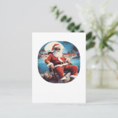 サンタオンビーチサマーホリデークリスマス ポストカード (スタンド正面)